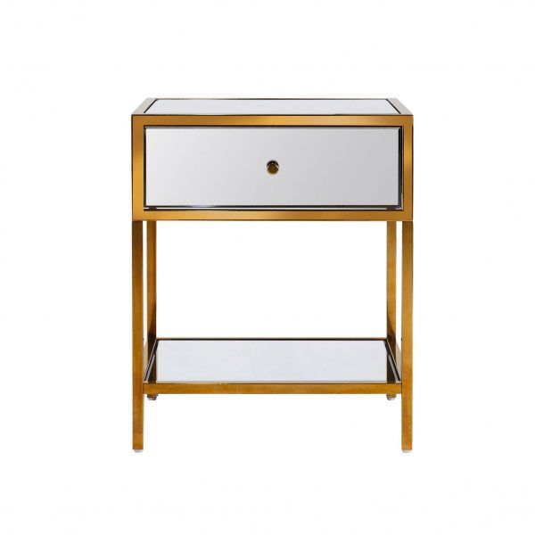 Block & Chisel mirrored bedside 