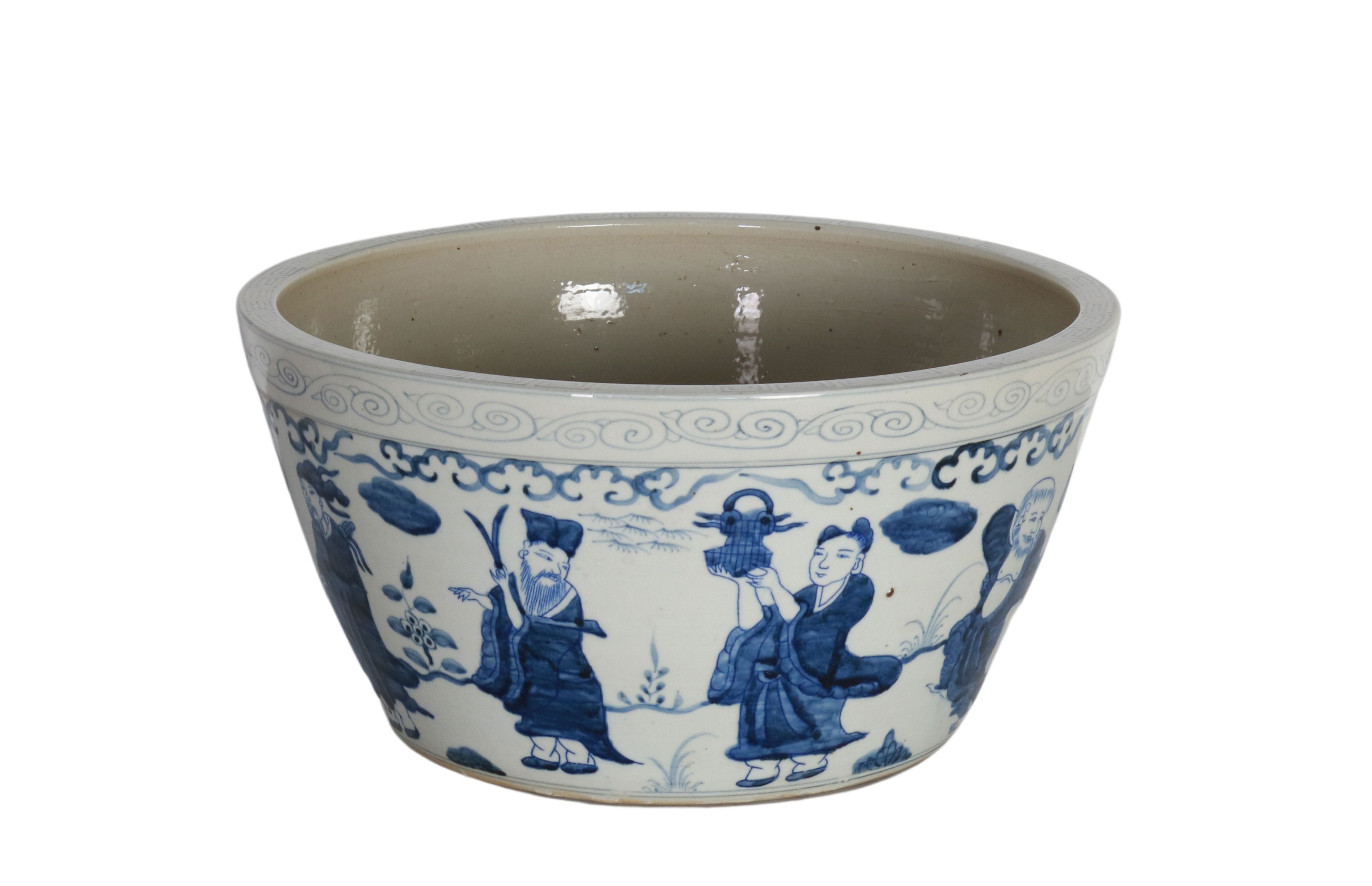 blue and white Chinese inspired bowl 