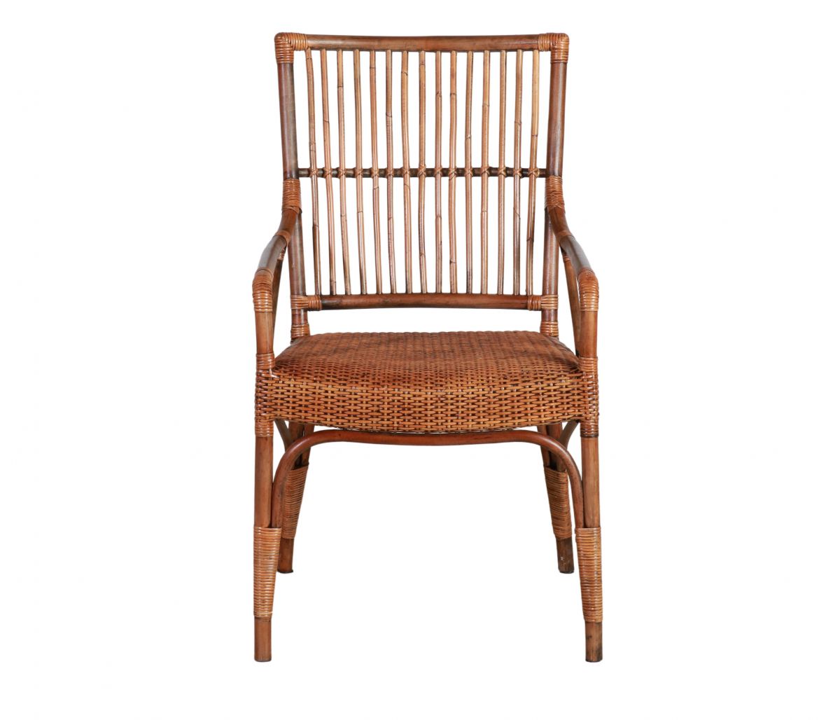 Block and chisel cane armchair 