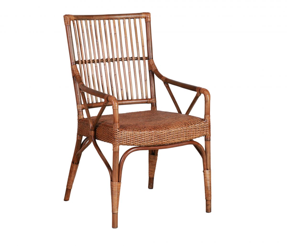 Block and chisel cane armchair 