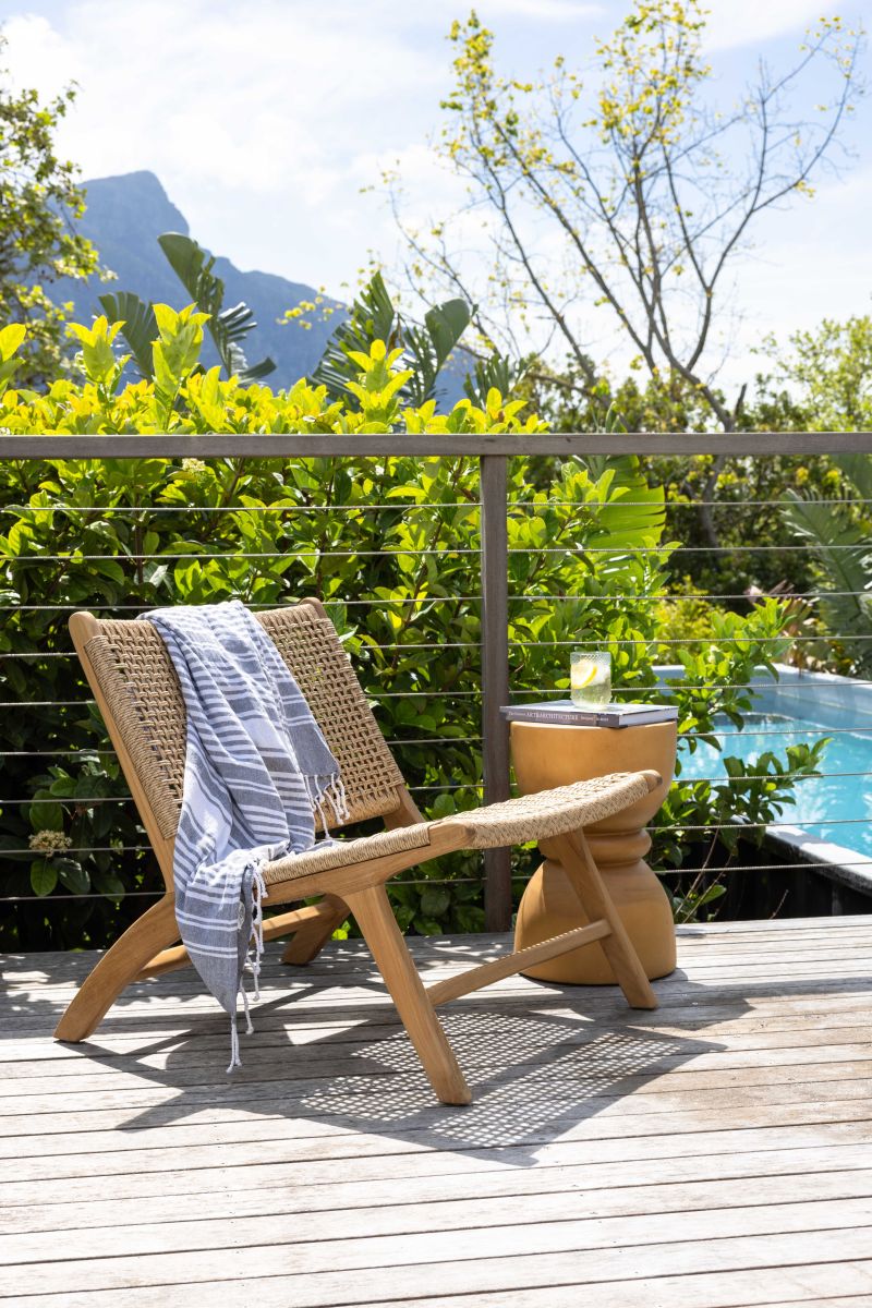 Wooden stool or side table 