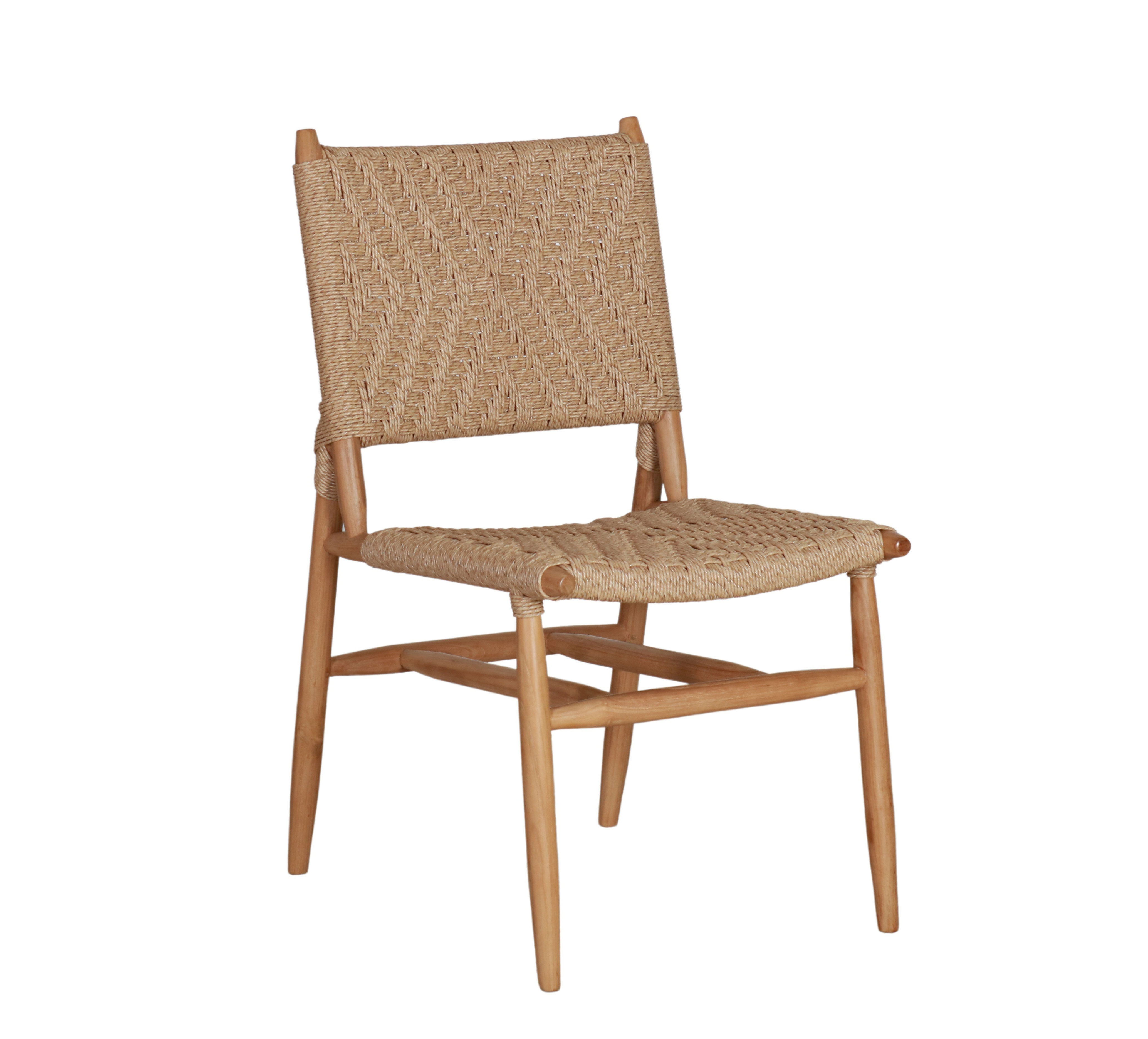 Teak and rope outdoor chair Resort collection 