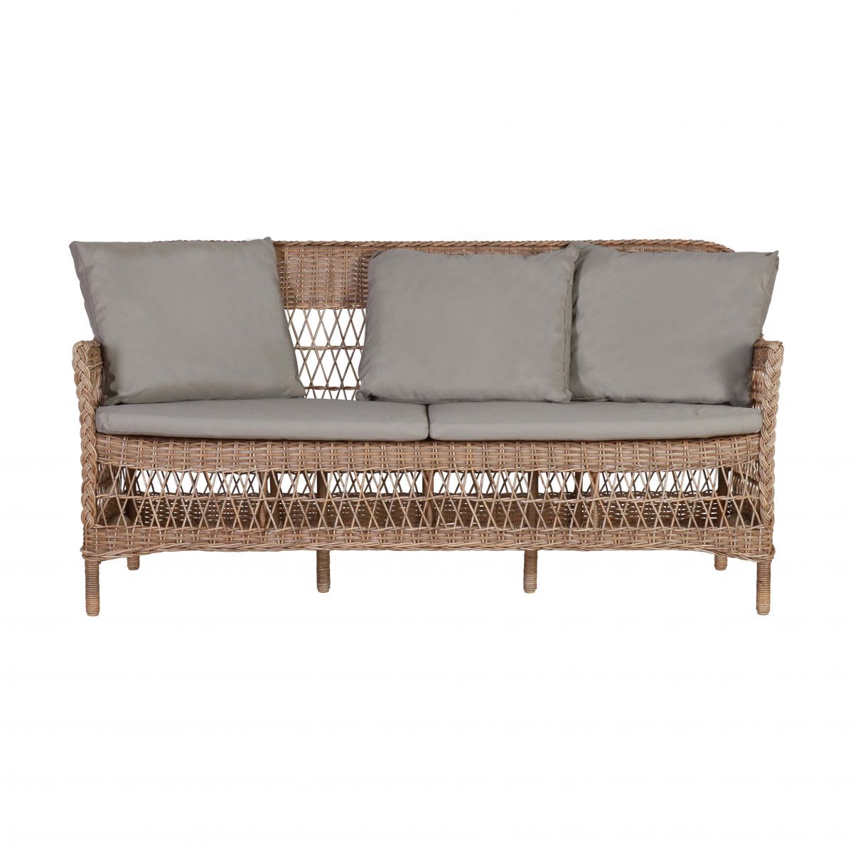 3 seater outdoor sofa with cushions 