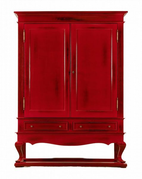 block and chisel shanghai drinks cabinet oriental red