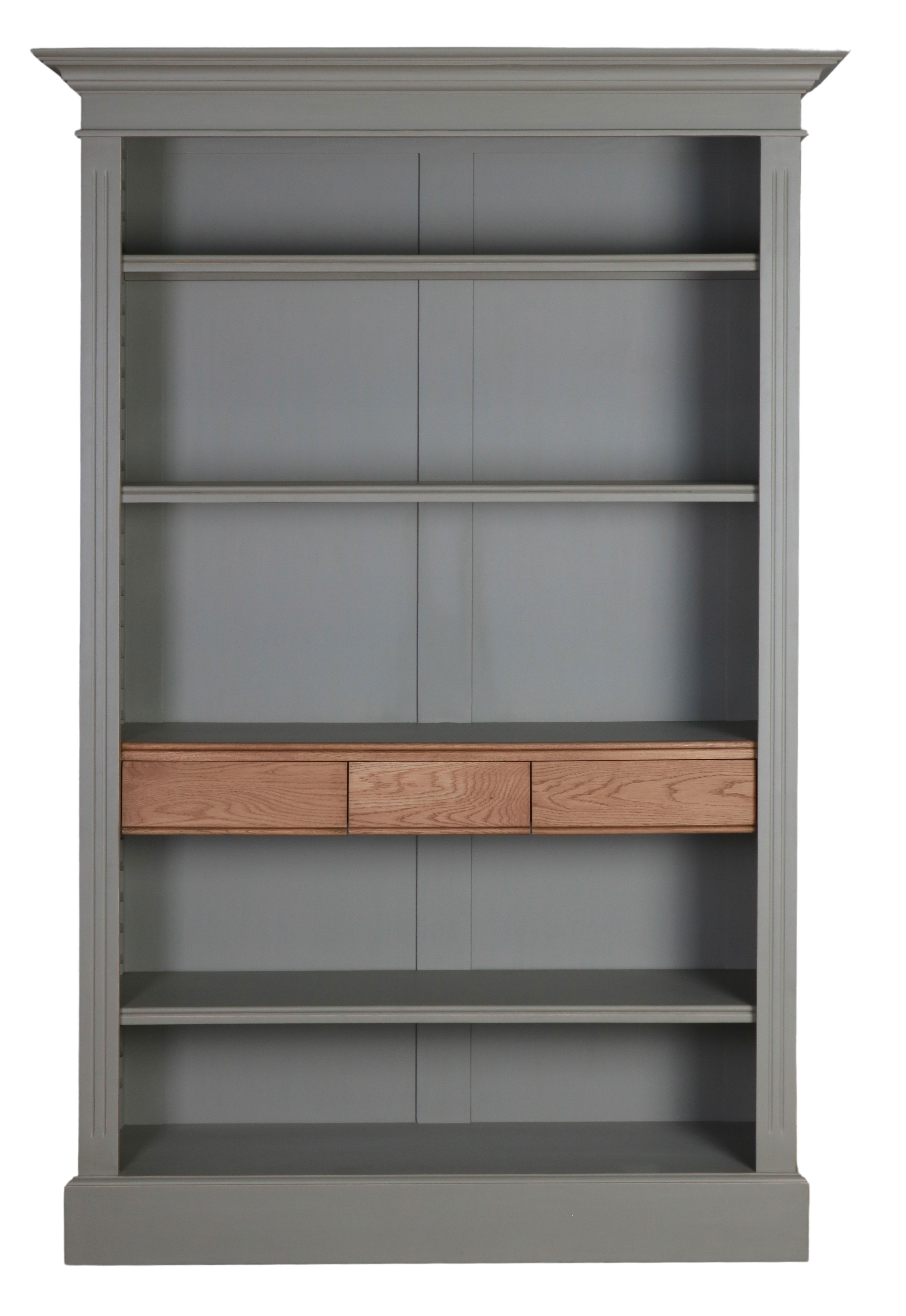 Sibley utility bookcase with drawers 