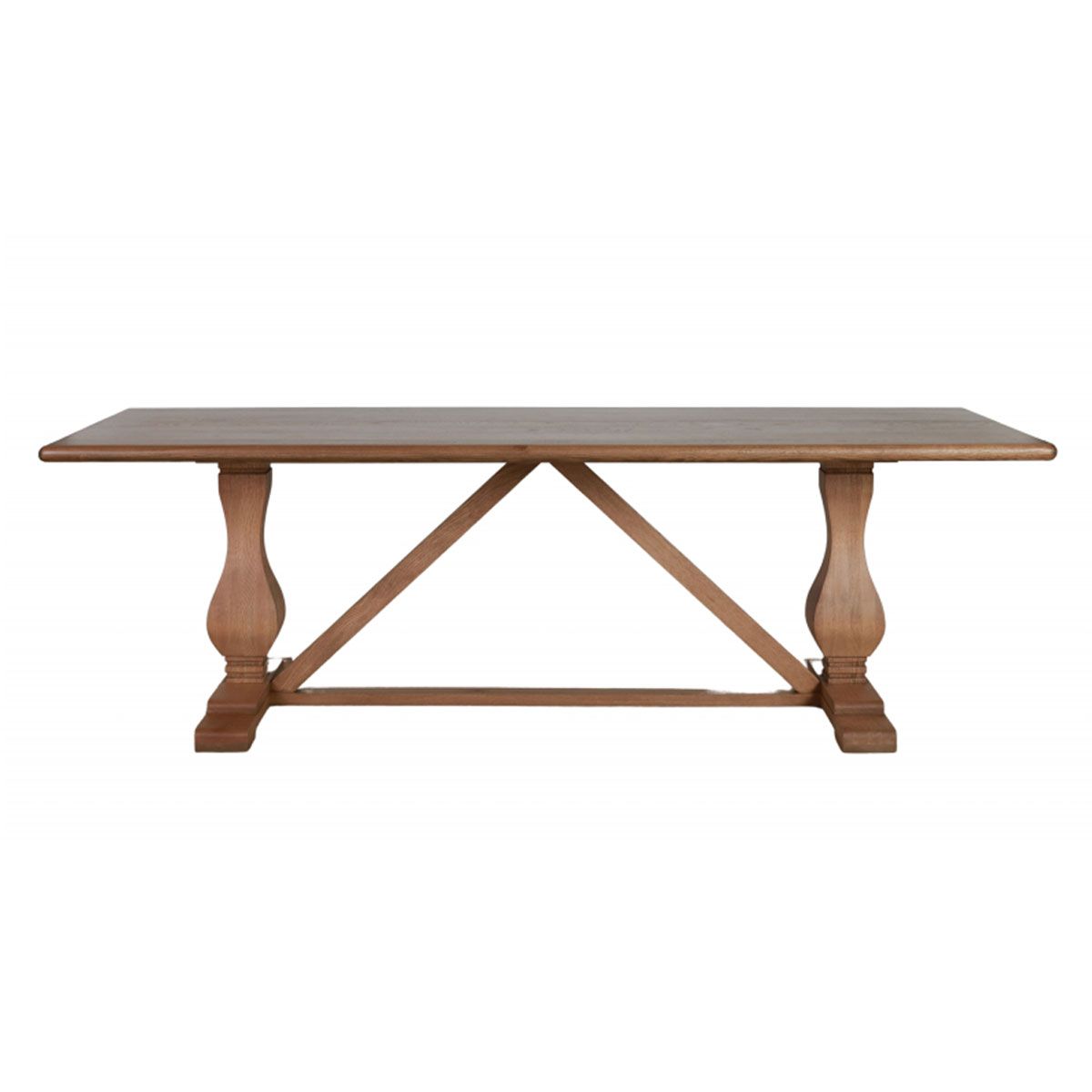 St James dining table in solid weathered oak Sibley