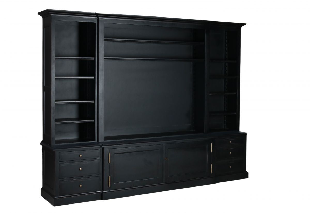 Hampshire tv unit large in black matt