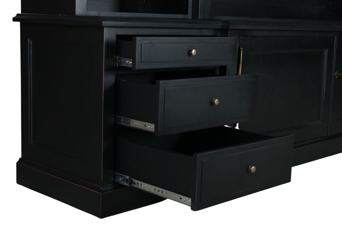 Hampshire tv unit large in black matt