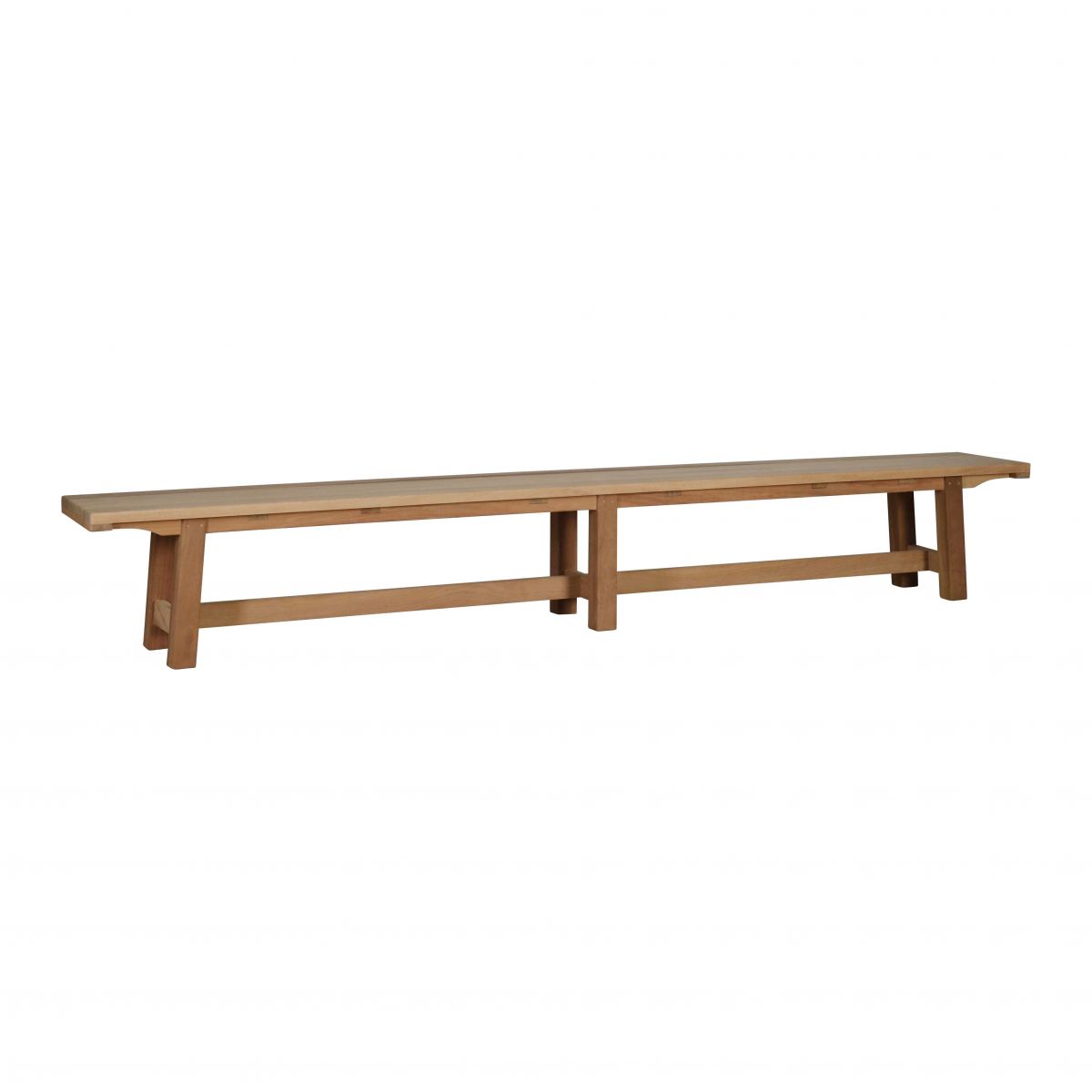 block and chisel outdoor bench