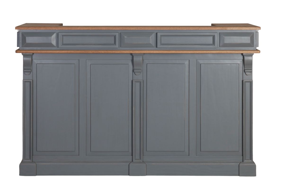 Sibley bar table in chimney sweep grey 