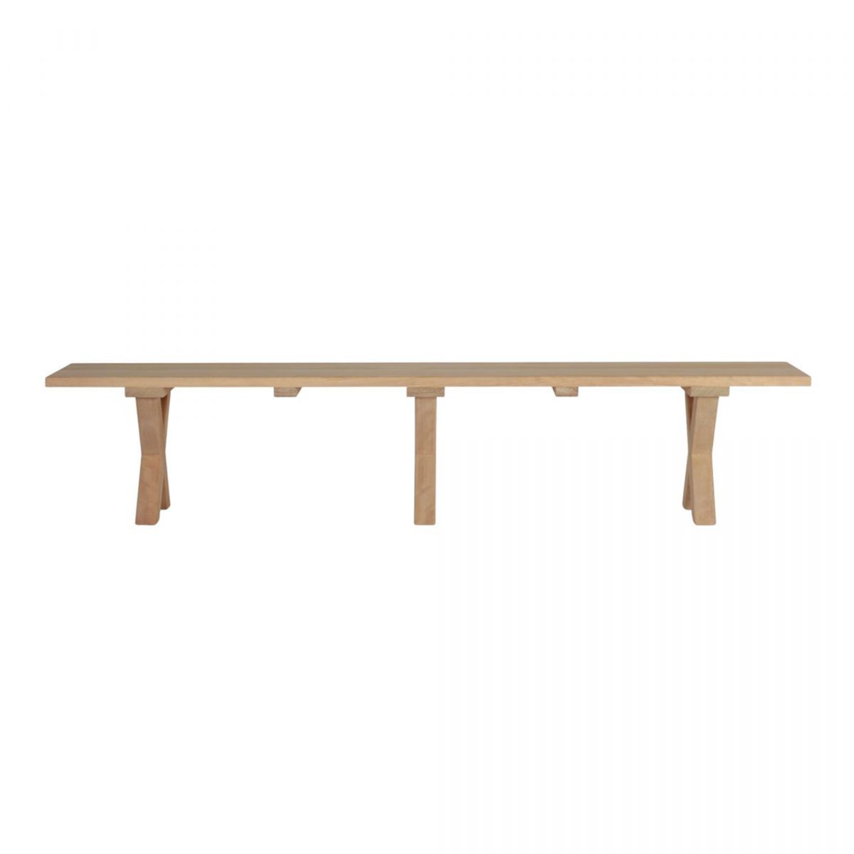 Block and chisel Croxley iroko wood bench
