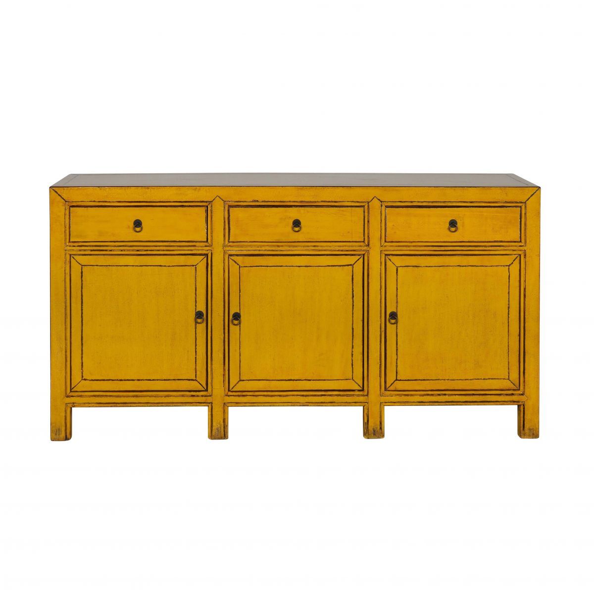 3 door 3 drawer lacquered sideboard