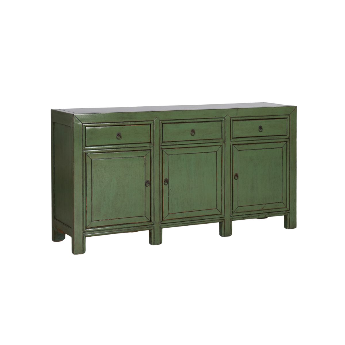 3 door 3 drawer lacquered sideboard