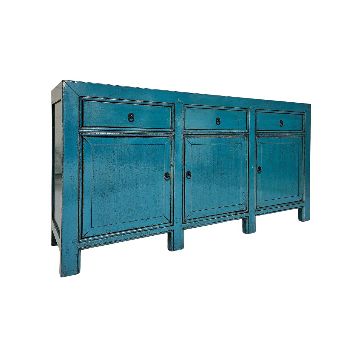 3 door 3 drawer lacquered sideboard