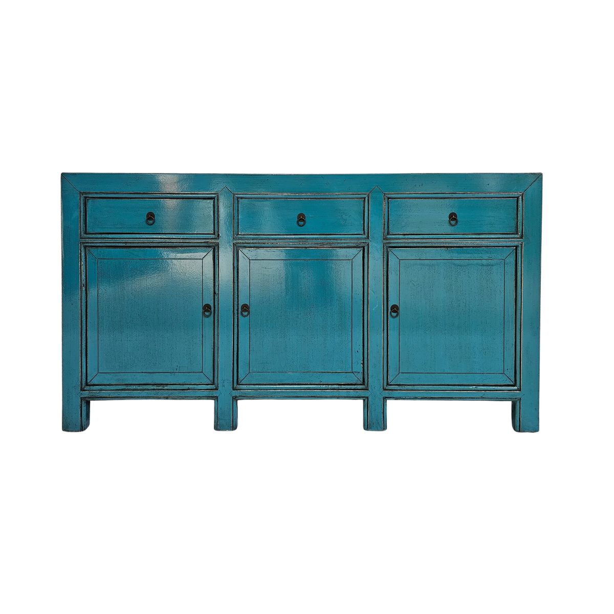 3 door 3 drawer lacquered sideboard