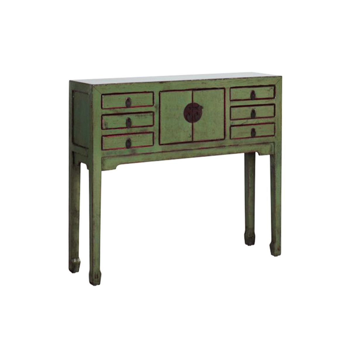 Painted console with storage 