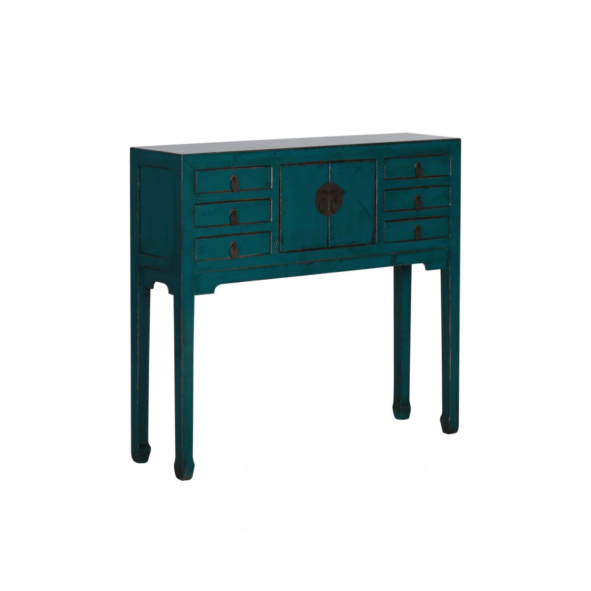 Painted console with storage 