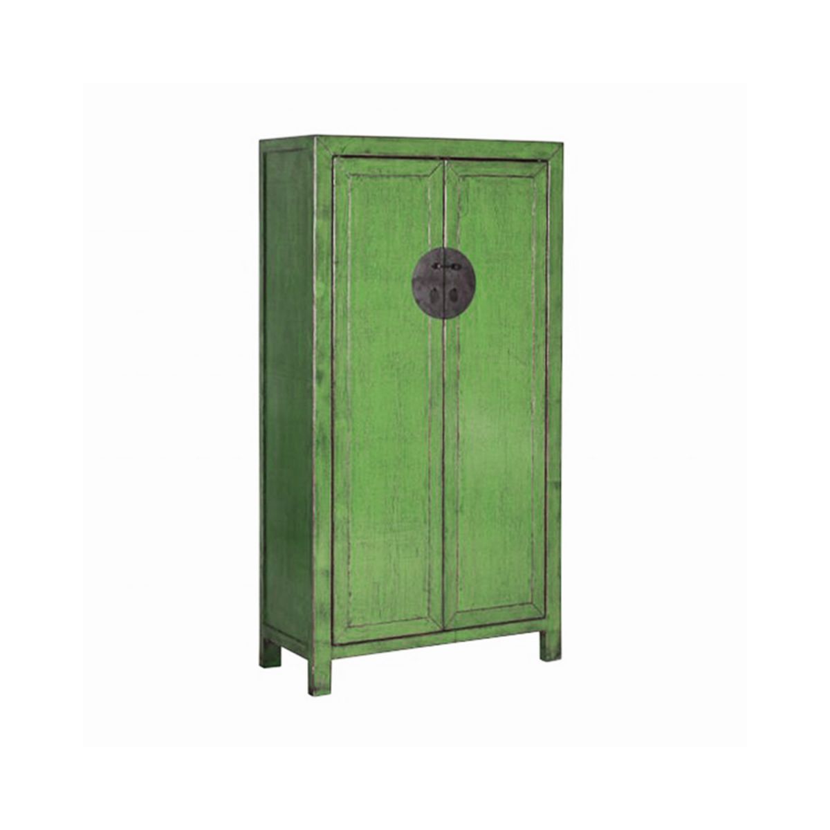 Indochine cupboard with shelving lacquered finish