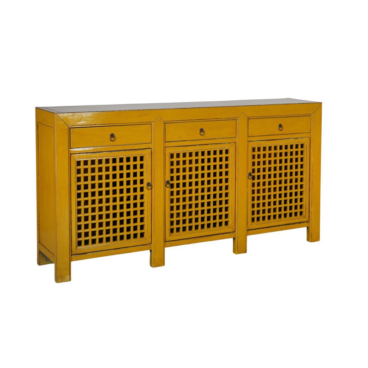 3 door lattice sideboard 