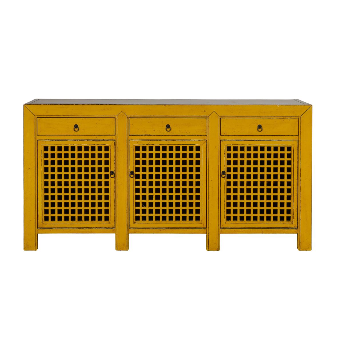 3 door lattice sideboard 