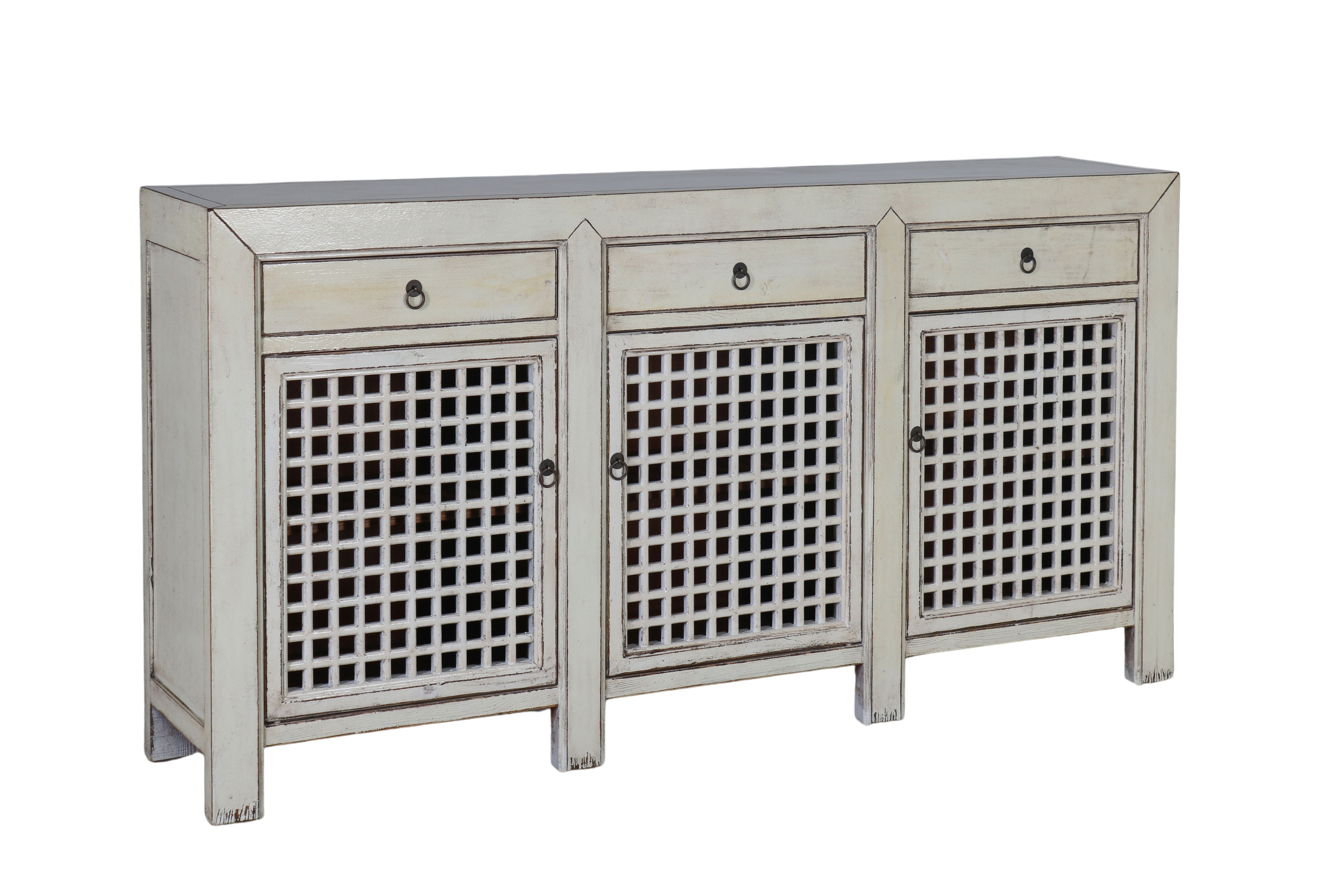 White lacquered sideboard Indochine collection 