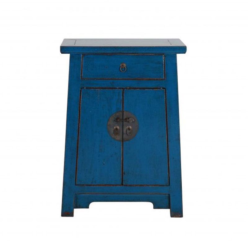 blue lacquered chinese cabinet