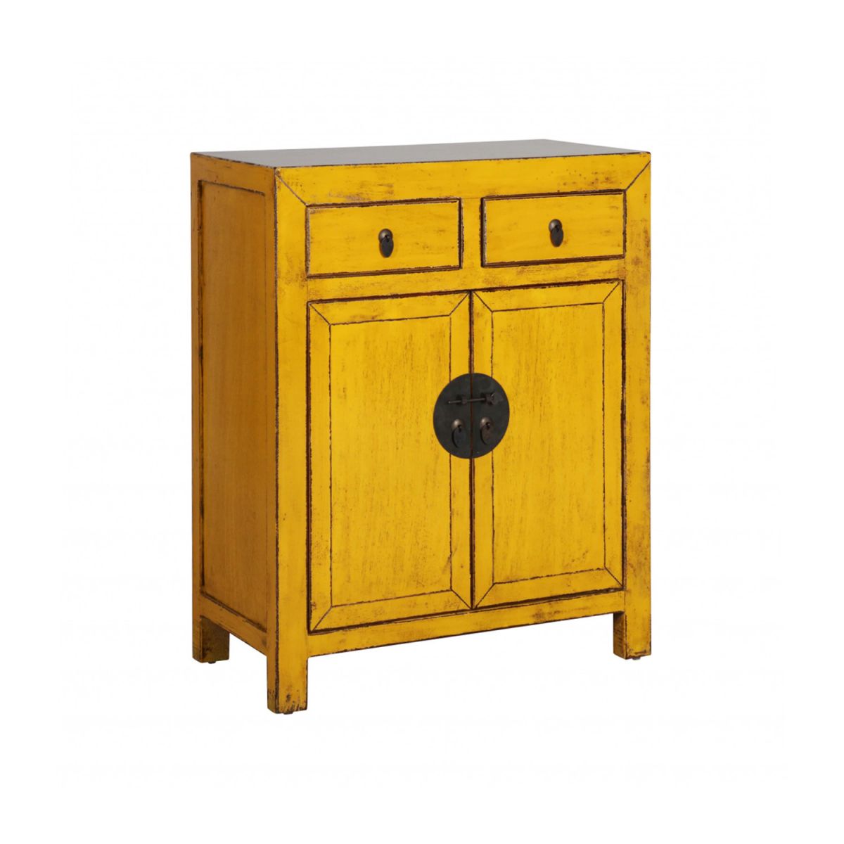 Painted cabinet with 2 doors and 2 drawers