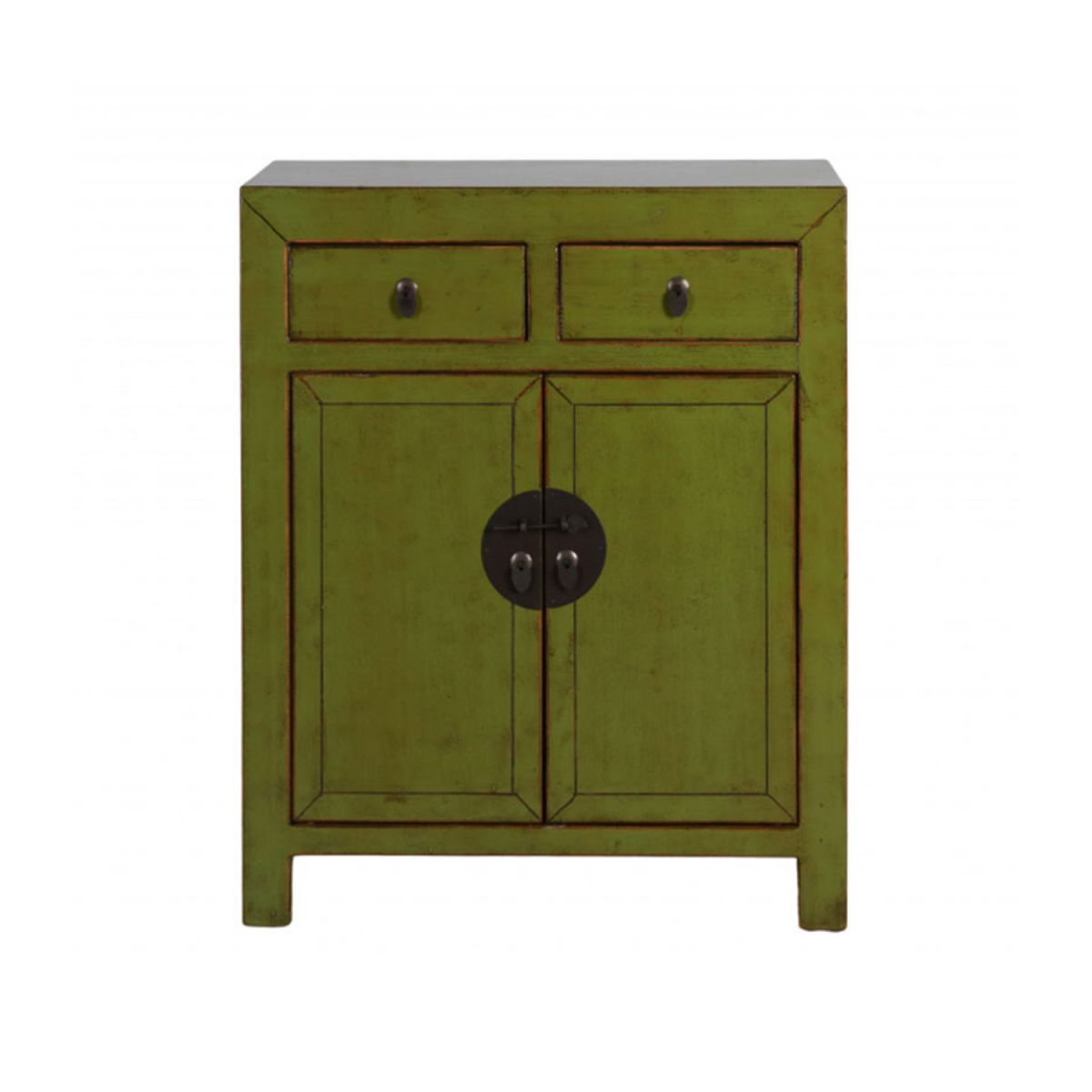 Painted cabinet with 2 doors and 2 drawers