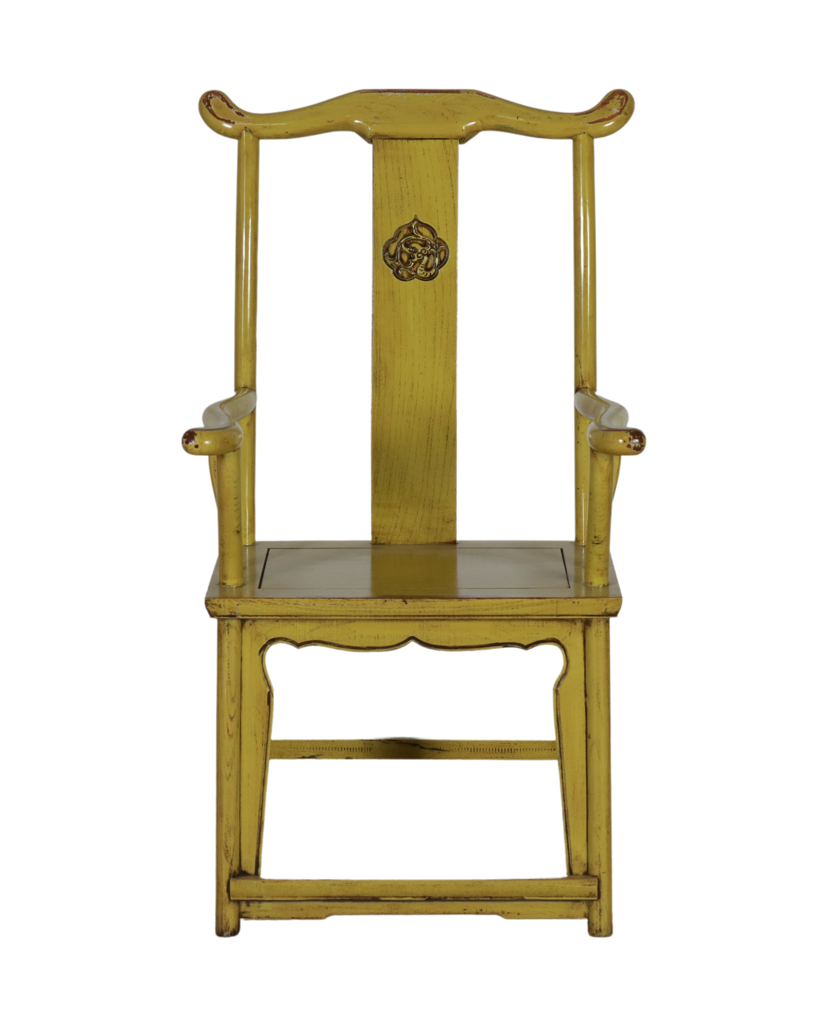 Lime lacquered chinese chair