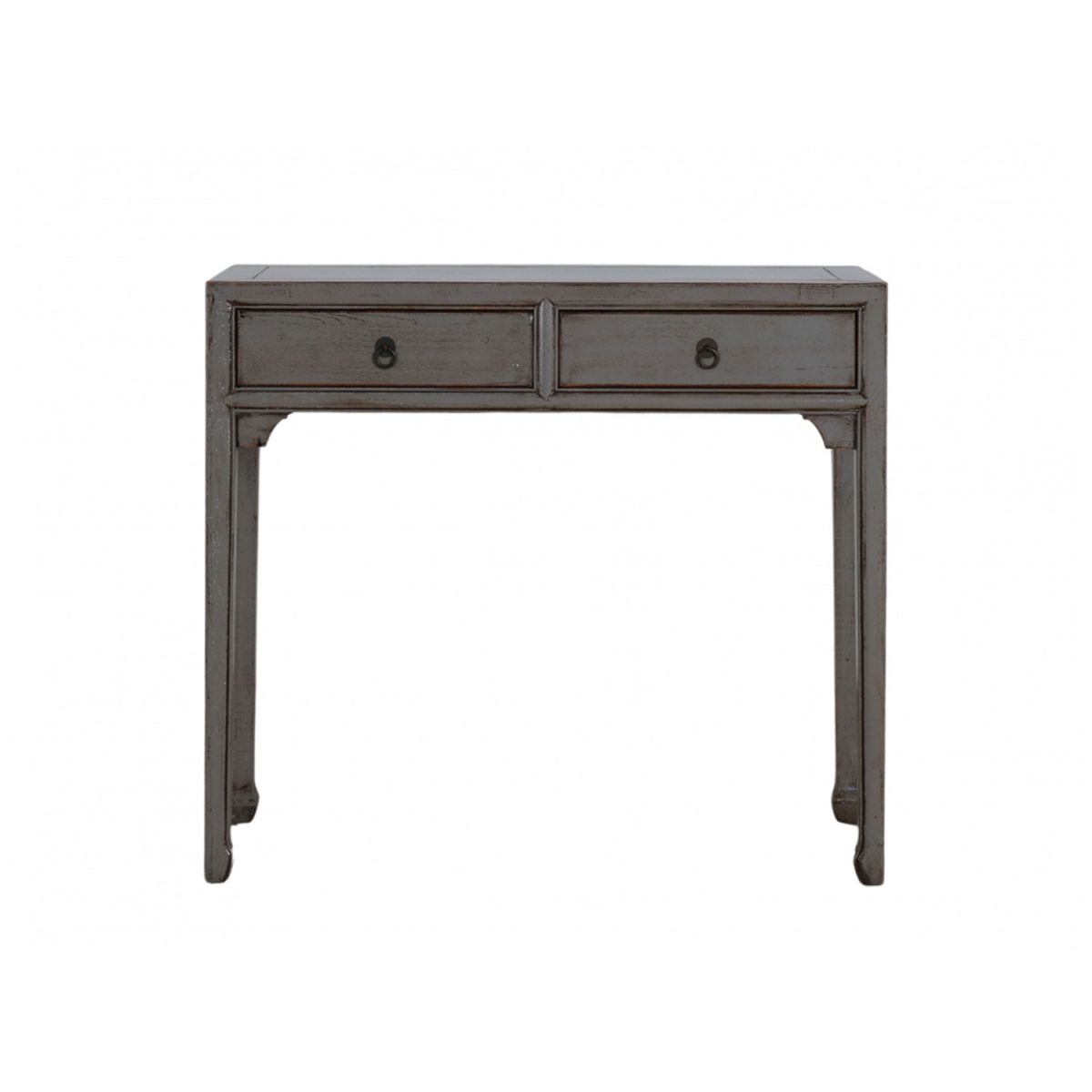 two drawer lacquered console 