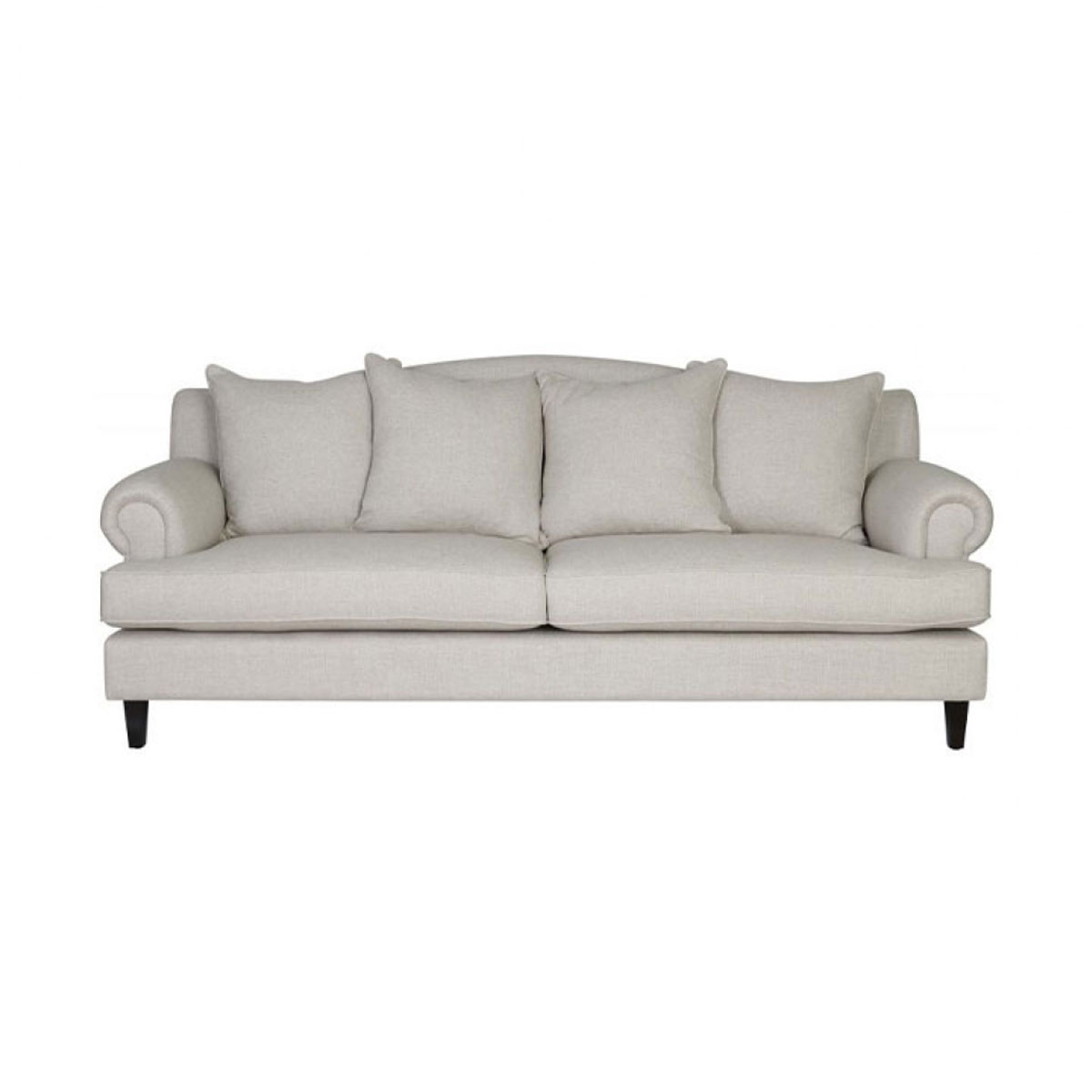 Block & Chisel Yale linen upholstered 3 seater sofa