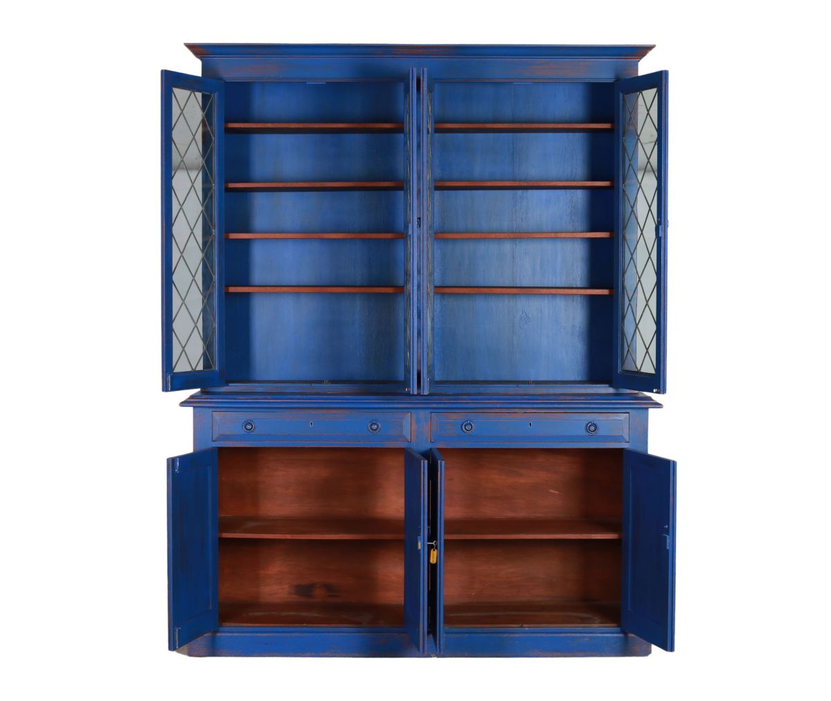 Blue painted limited edition cabinet