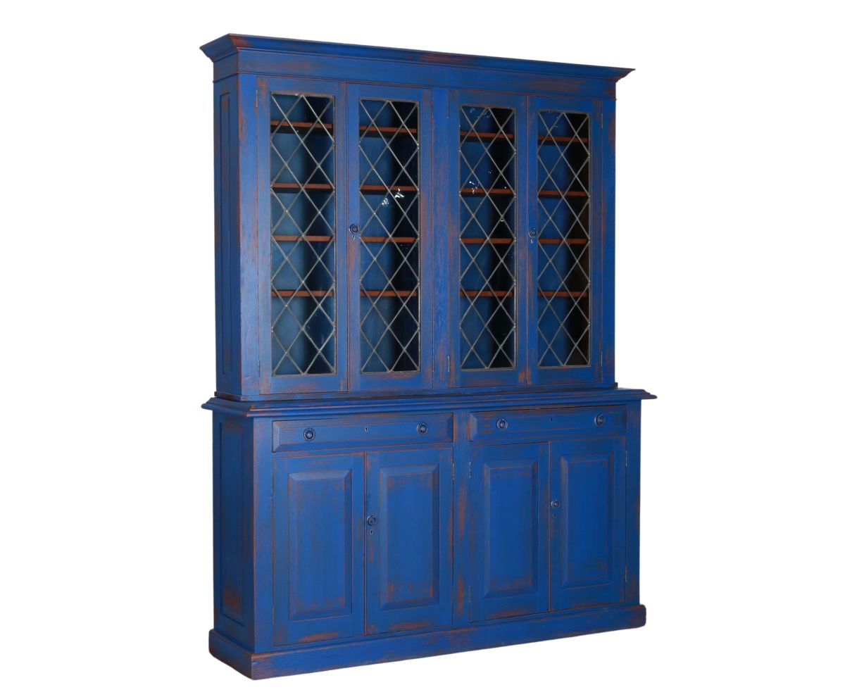 Blue painted limited edition cabinet