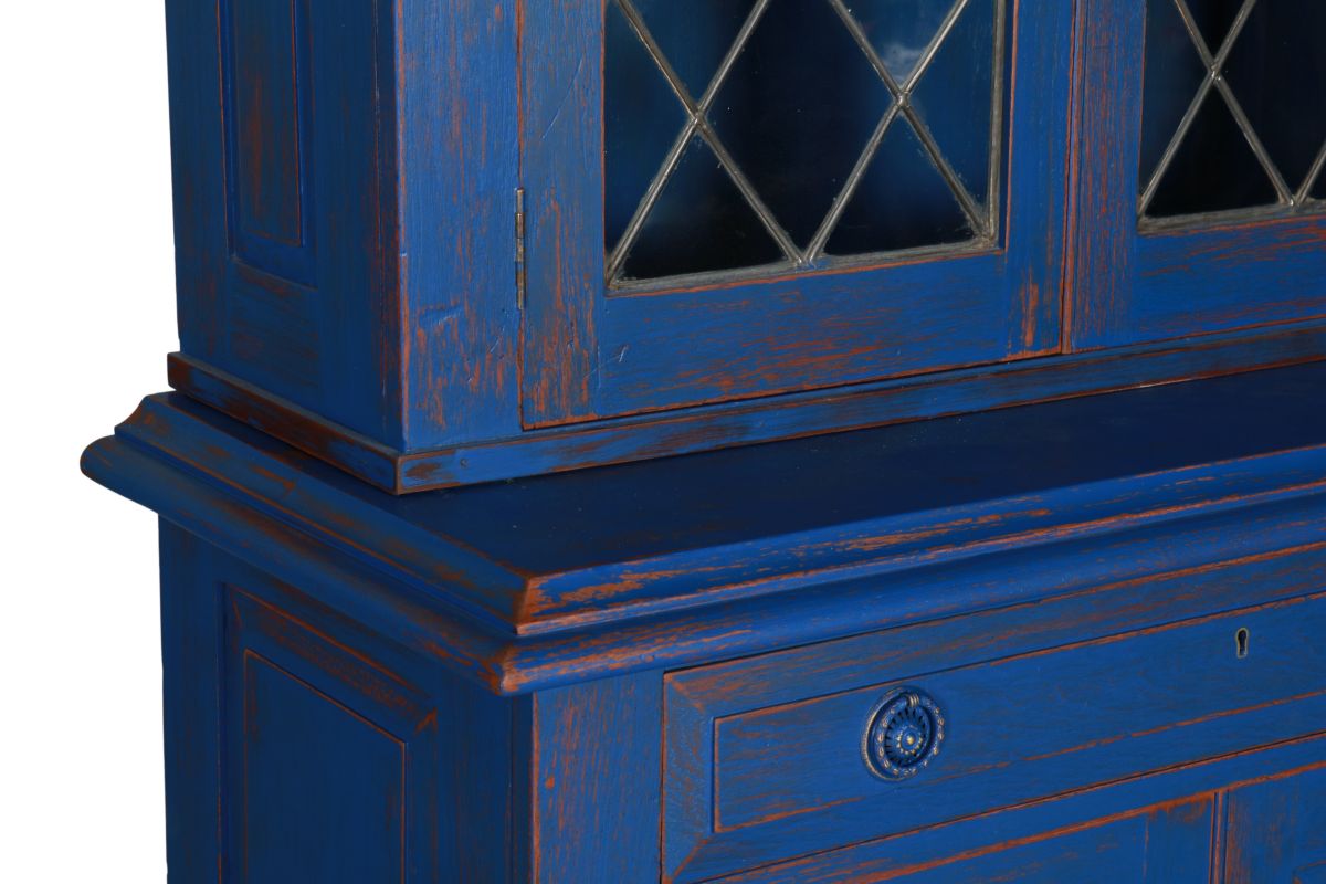 Blue painted limited edition cabinet