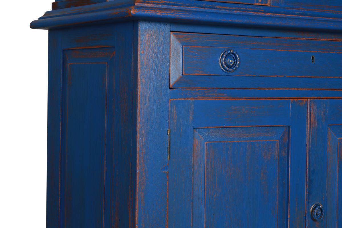 Blue painted limited edition cabinet
