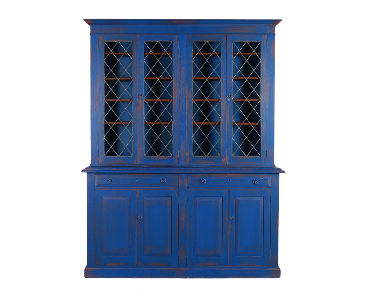 Blue painted limited edition cabinet