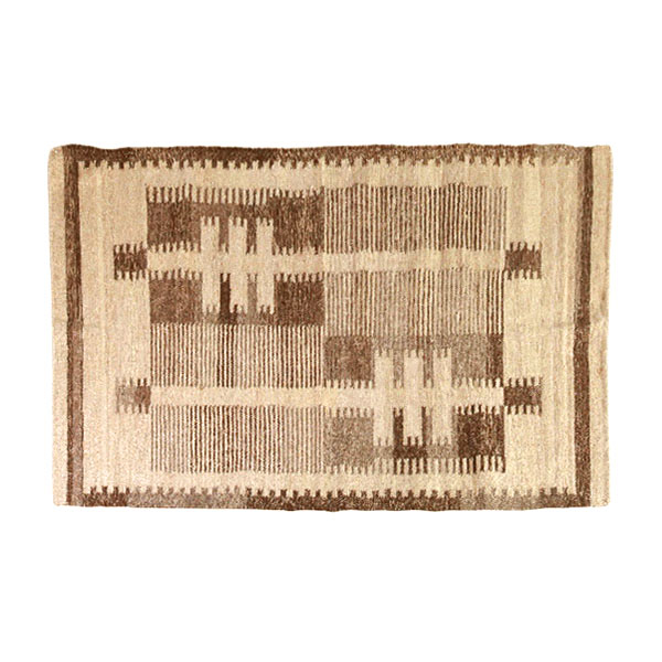 wool rug beige and brown 