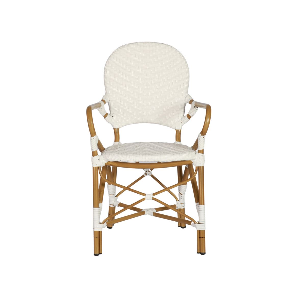 white pvc carver chair 