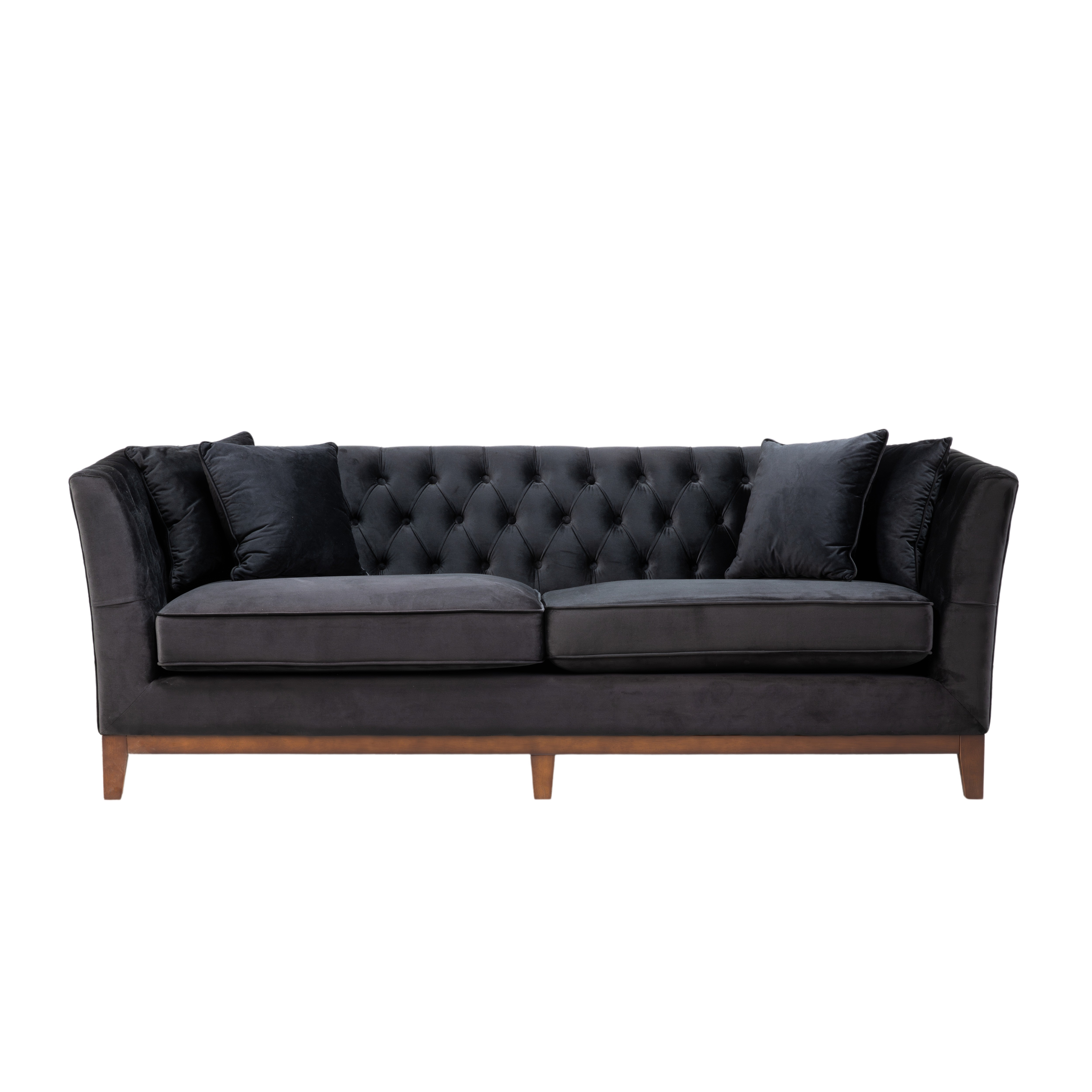 black velvet karissa sofa 