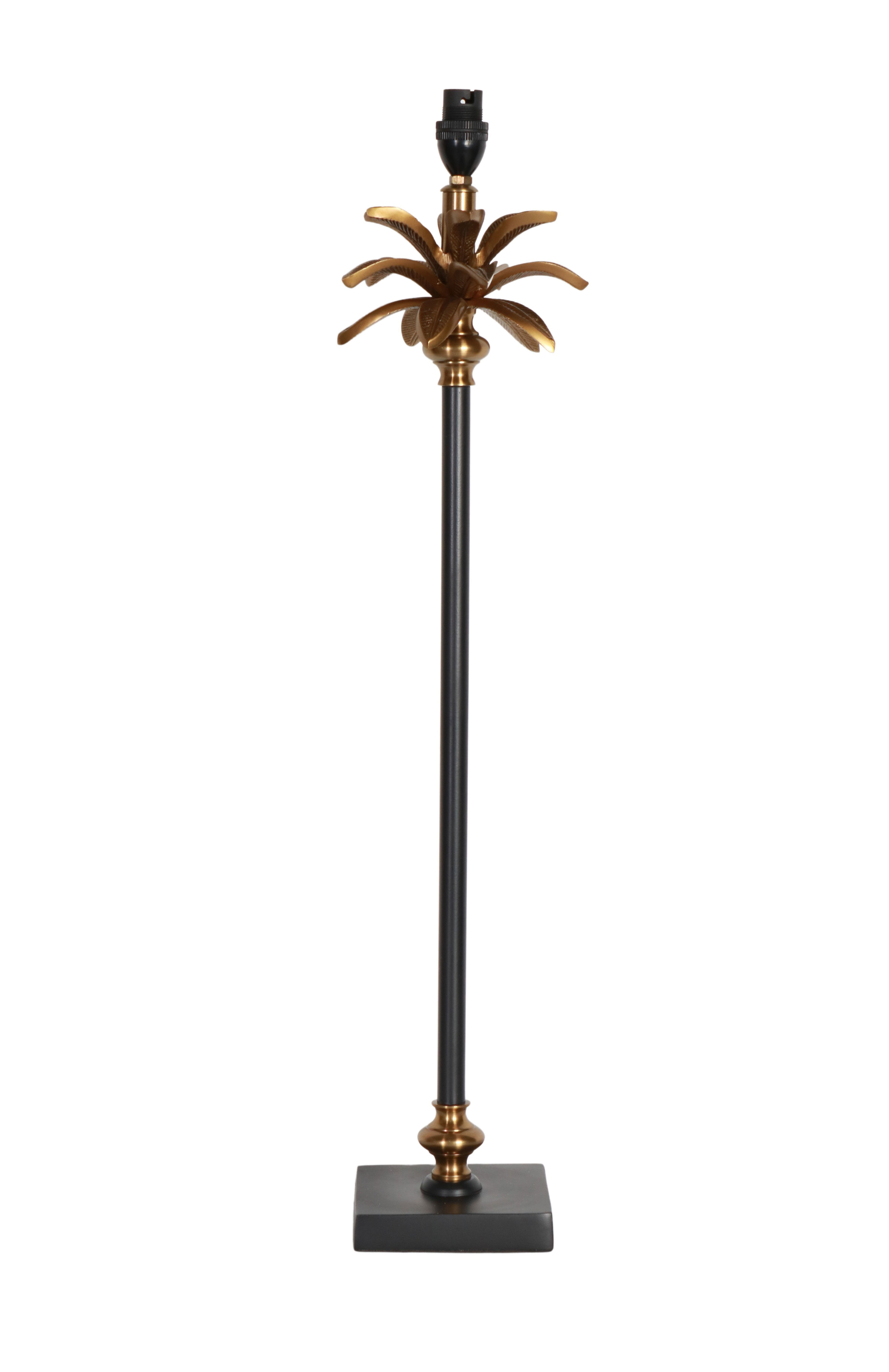 metal palm tree lamp base tall 