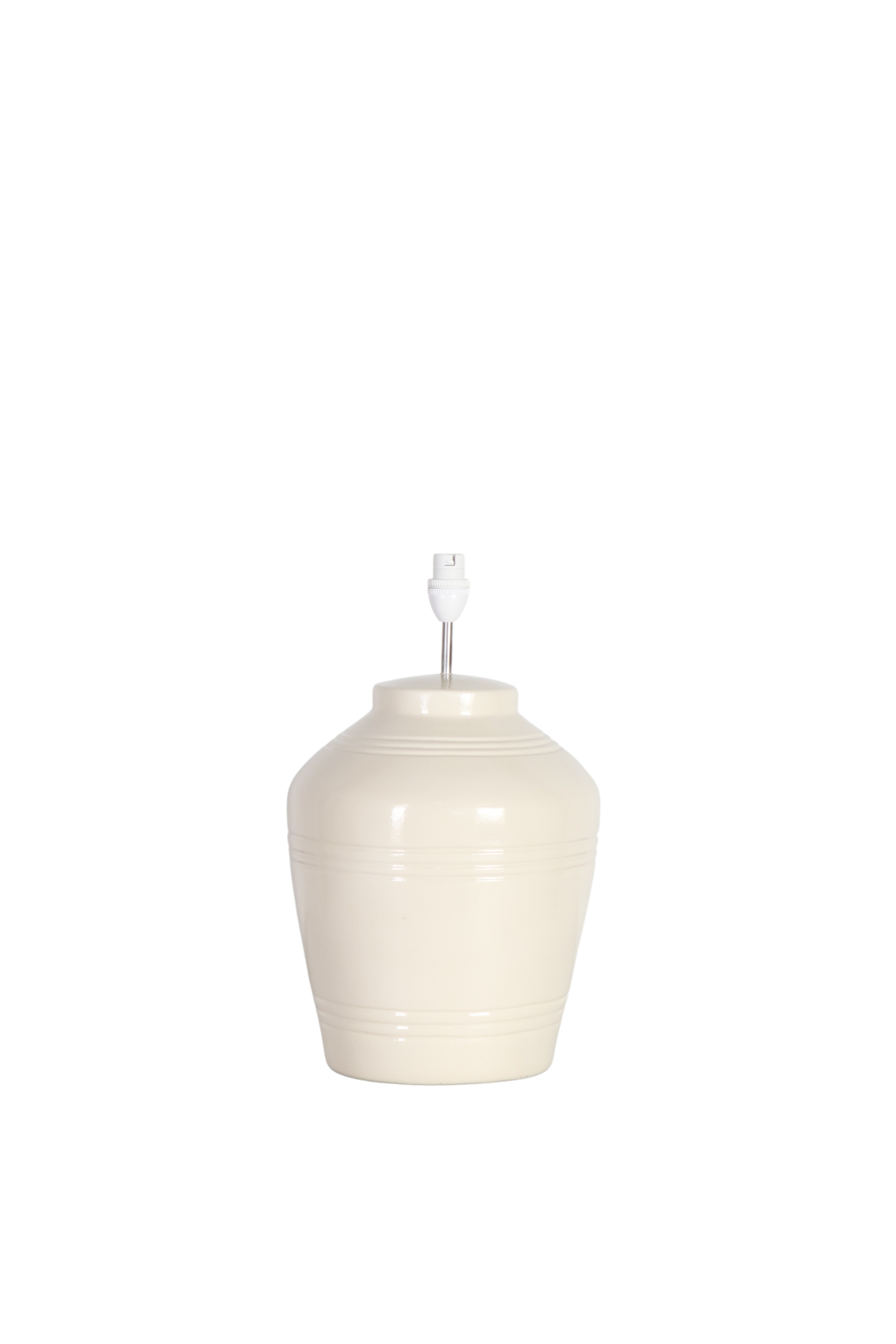 cream white ceramic lamp base