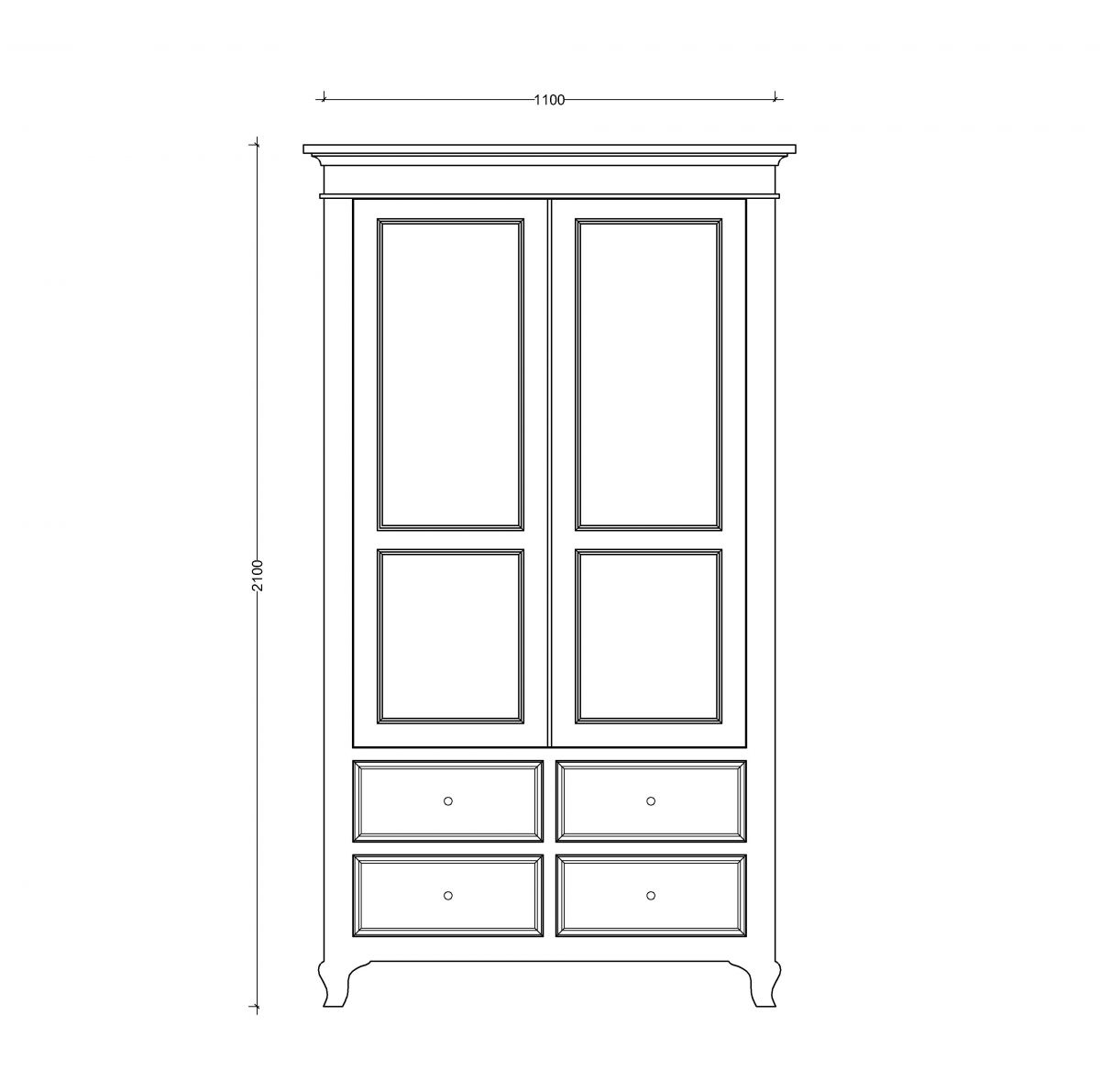 Block & Chisel Antique White utility cupboard