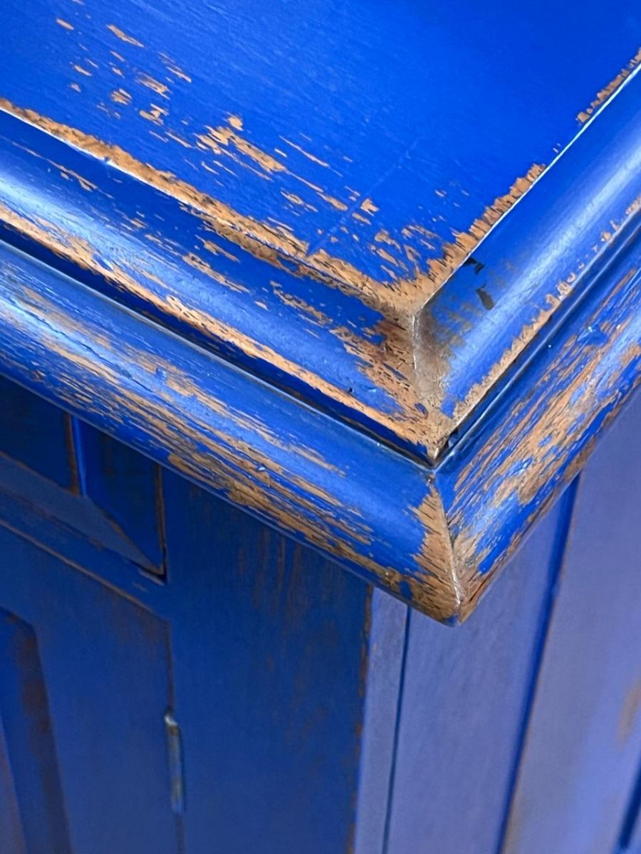 Blue painted limited edition cabinet