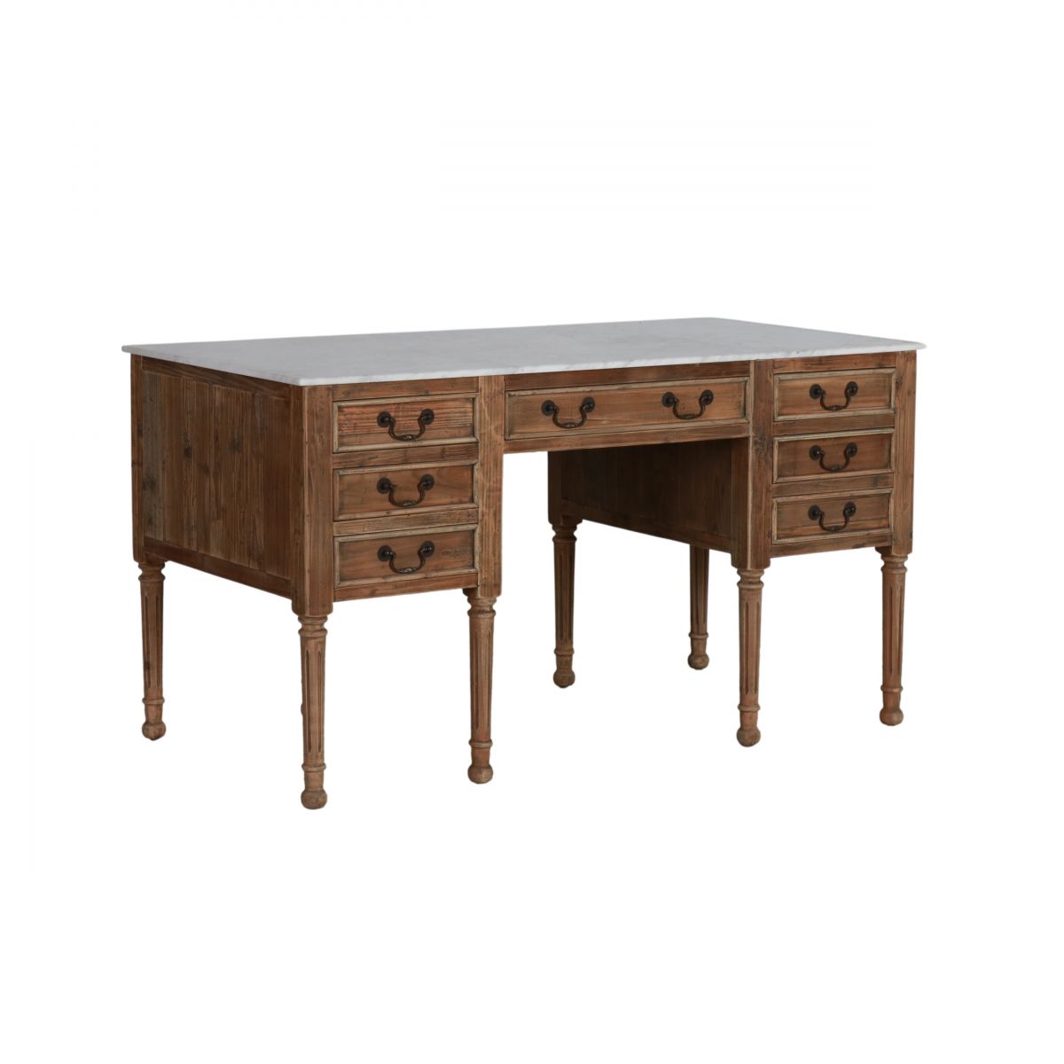 French style desk with marble top