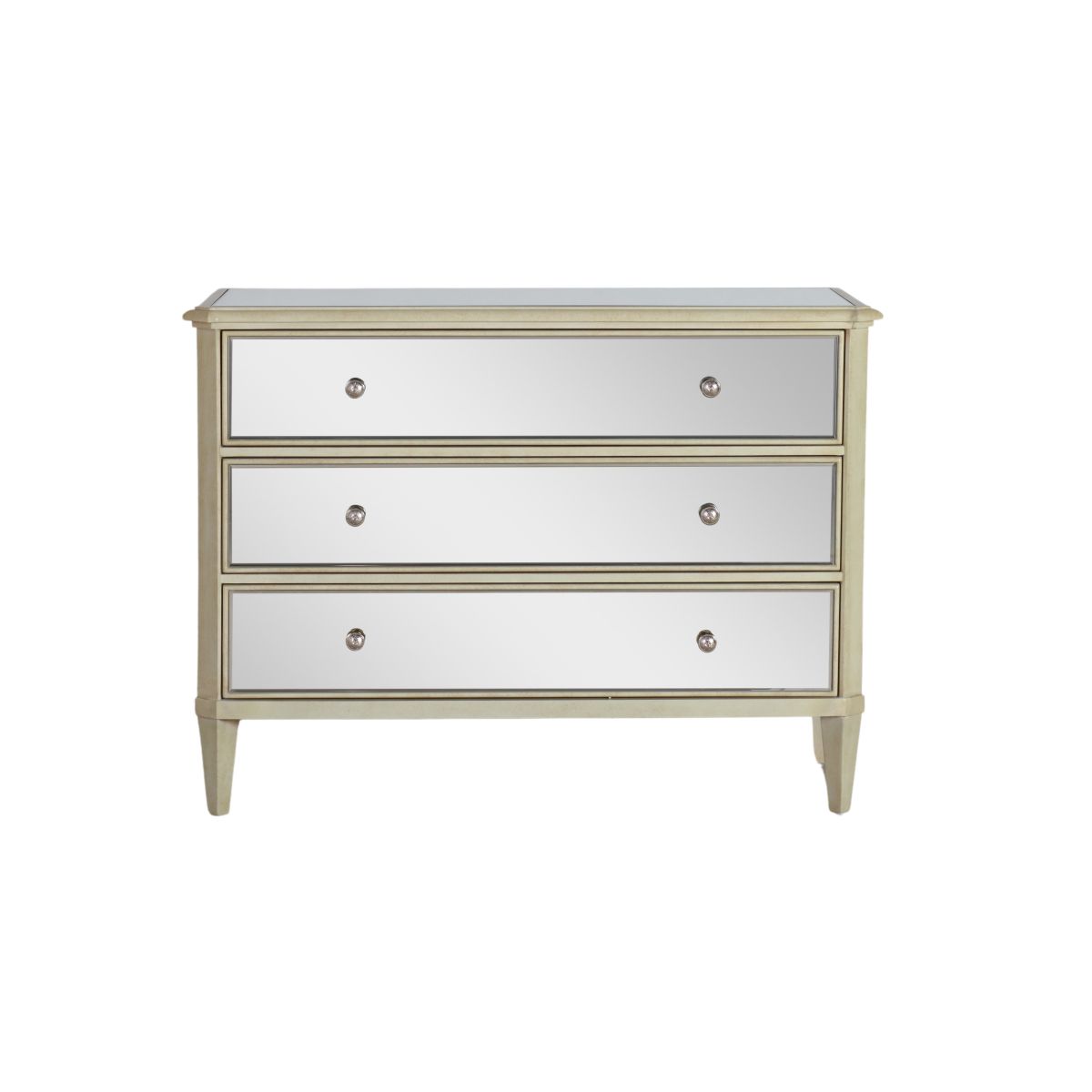Opulent mirrored chest of drawers 