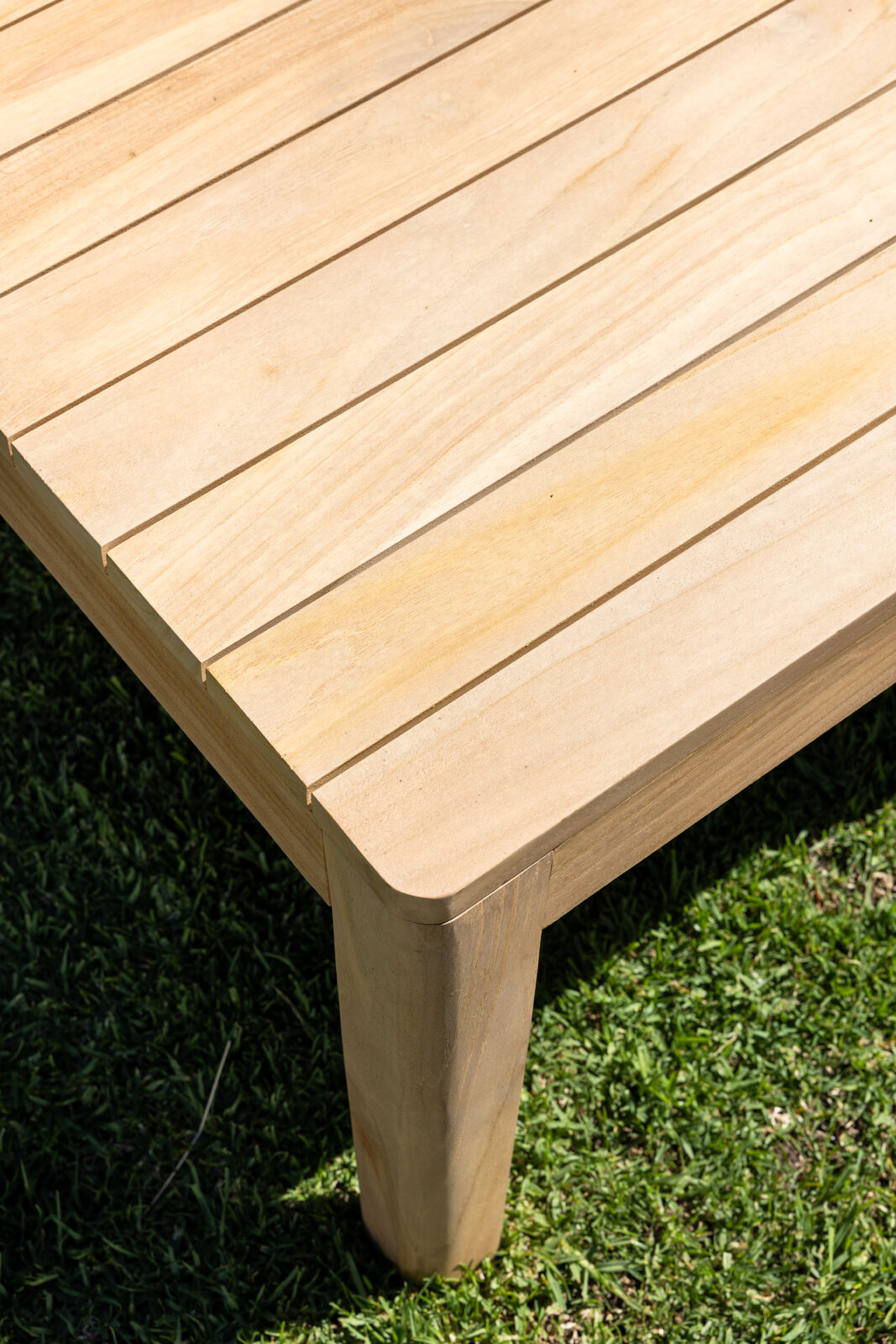Block & Chisel rectangular outdoor teak wood coffee table
