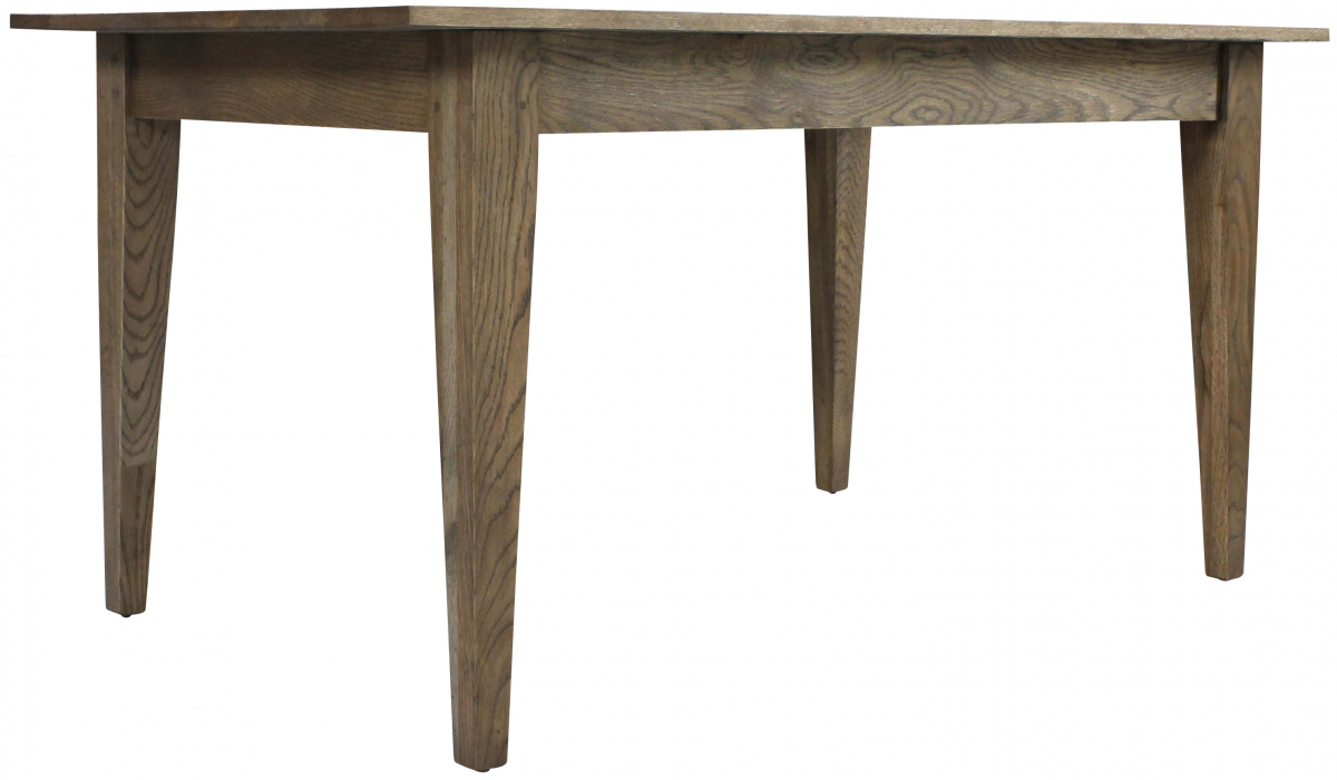 Block & Chisel solid antique weathered oak dining table