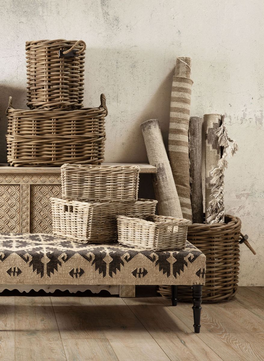Kubu weave rectangular basket 