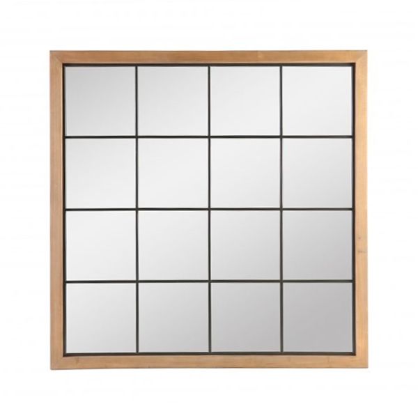 Block & Chisel Square Wooden Mirror