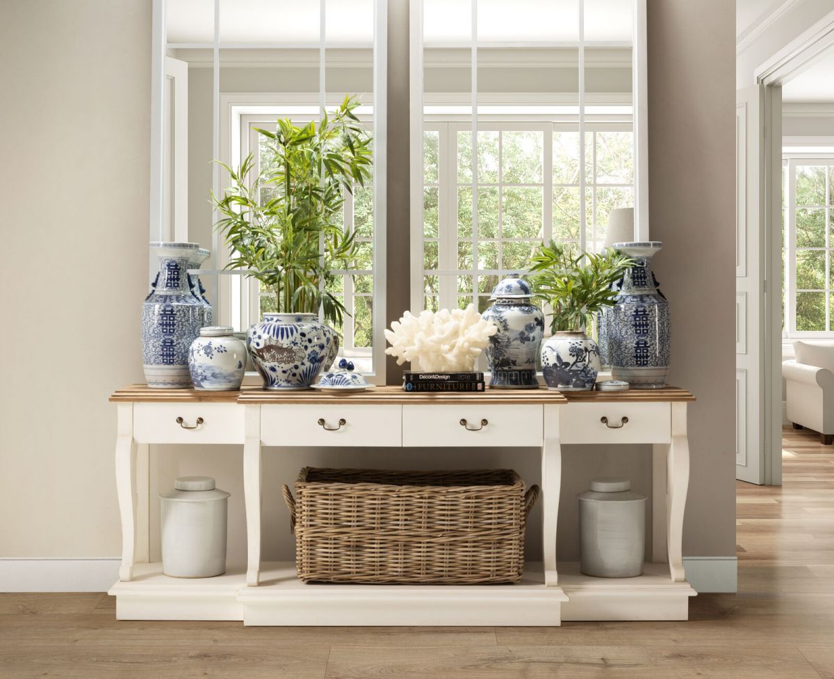 blue and white ceramic ginger jar with lid 